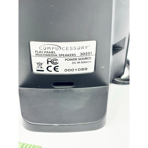 Compucessory USB Flat Panel Computer Speakers Model 30251 - Picture 7 of 9